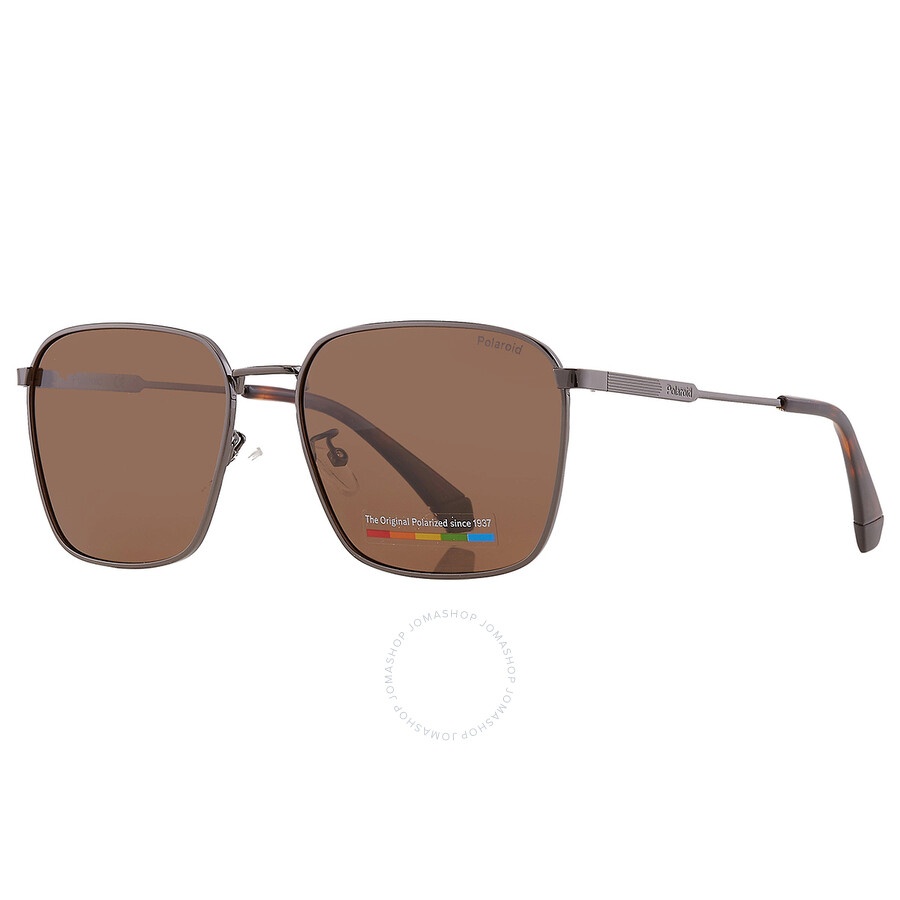 Polaroid - Polaroid Polarized Bronze Square Men's Sunglasses PLD 4120/G/S/X 0KJ1/SP 59 - 2
