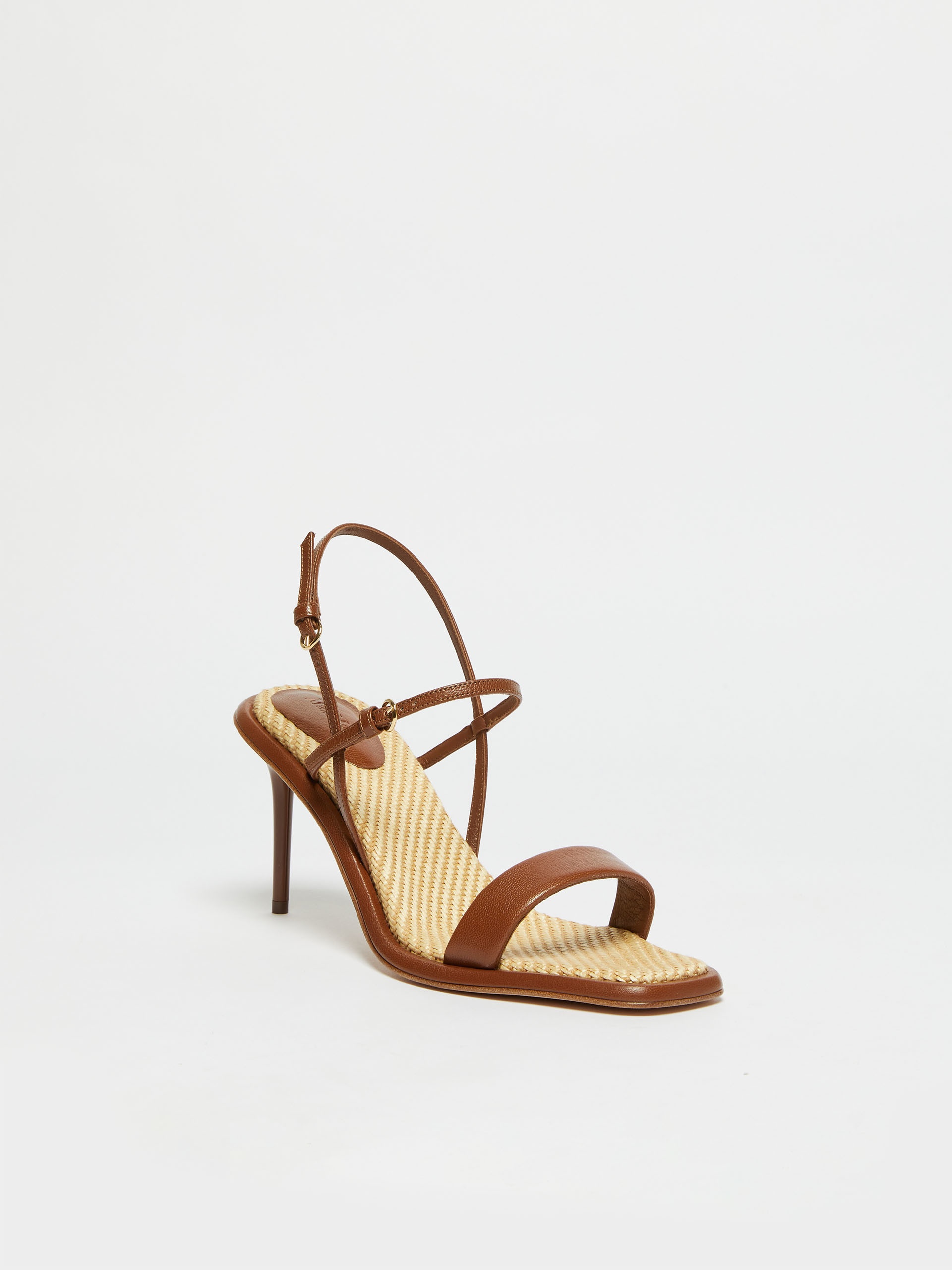 STRAW Nappa-leather sandals - 2