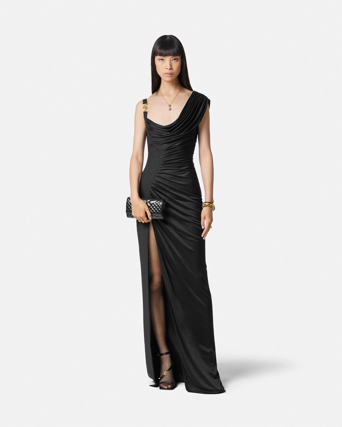 Medusa '95 Fluted Midi Dress