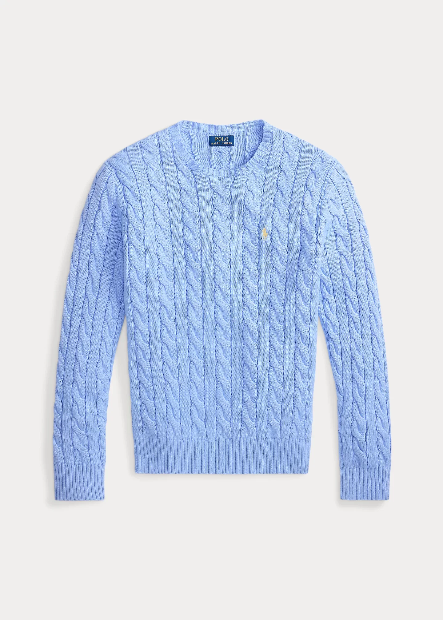 Cable-Knit Cotton Sweater - 1