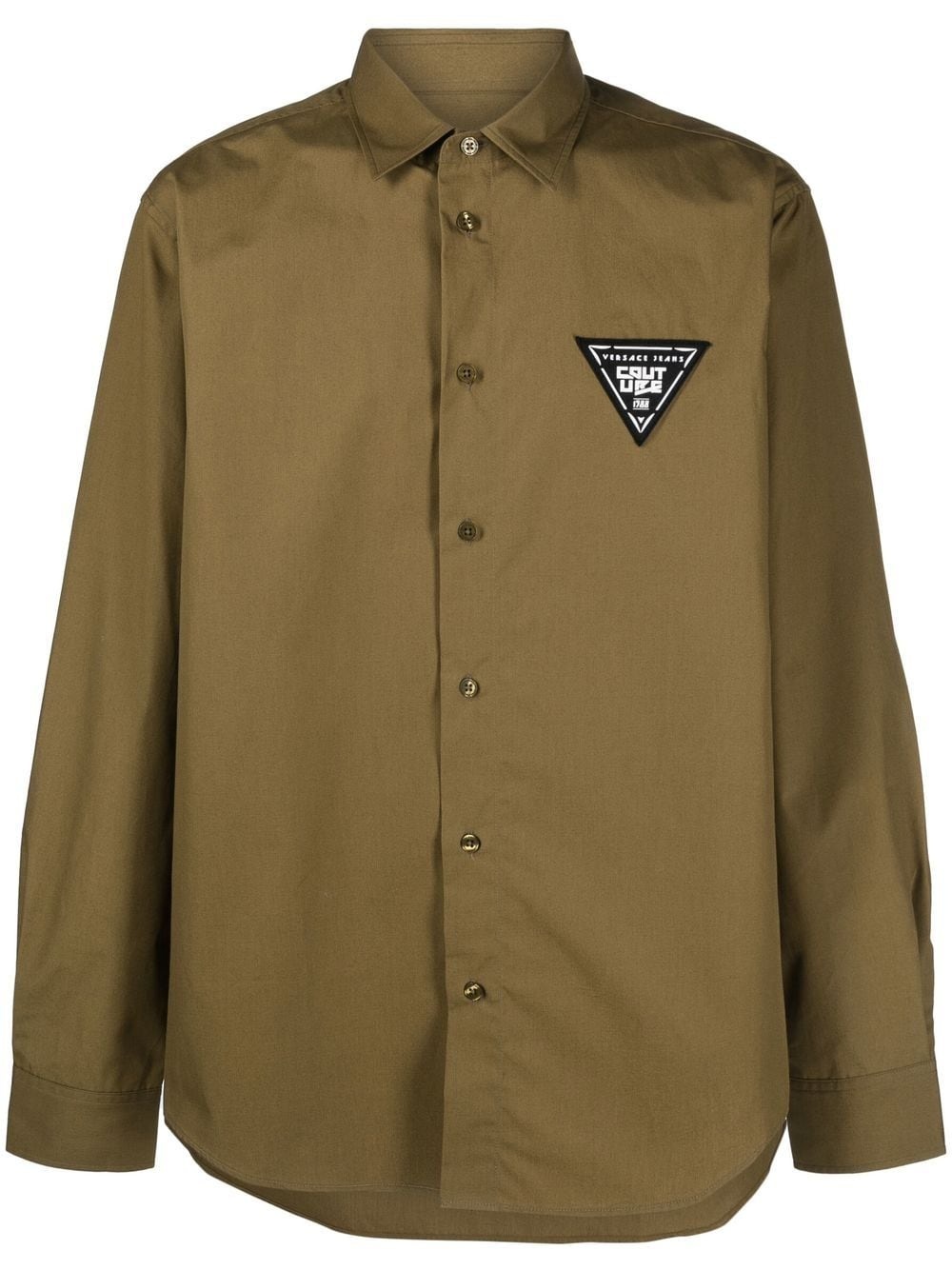 logo-patch long-sleeve shirt - 1