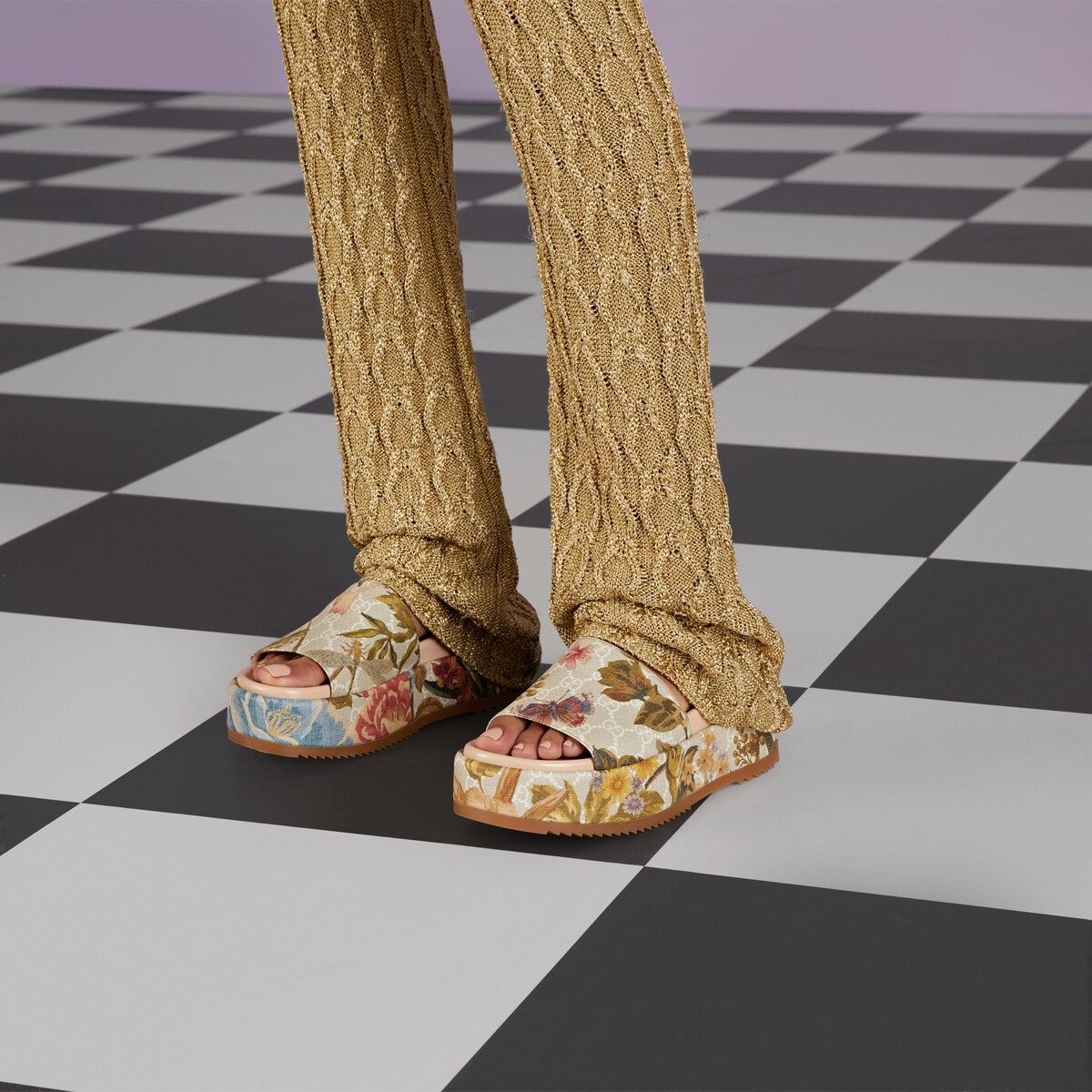 Women's GG Flora slide sandal - 3