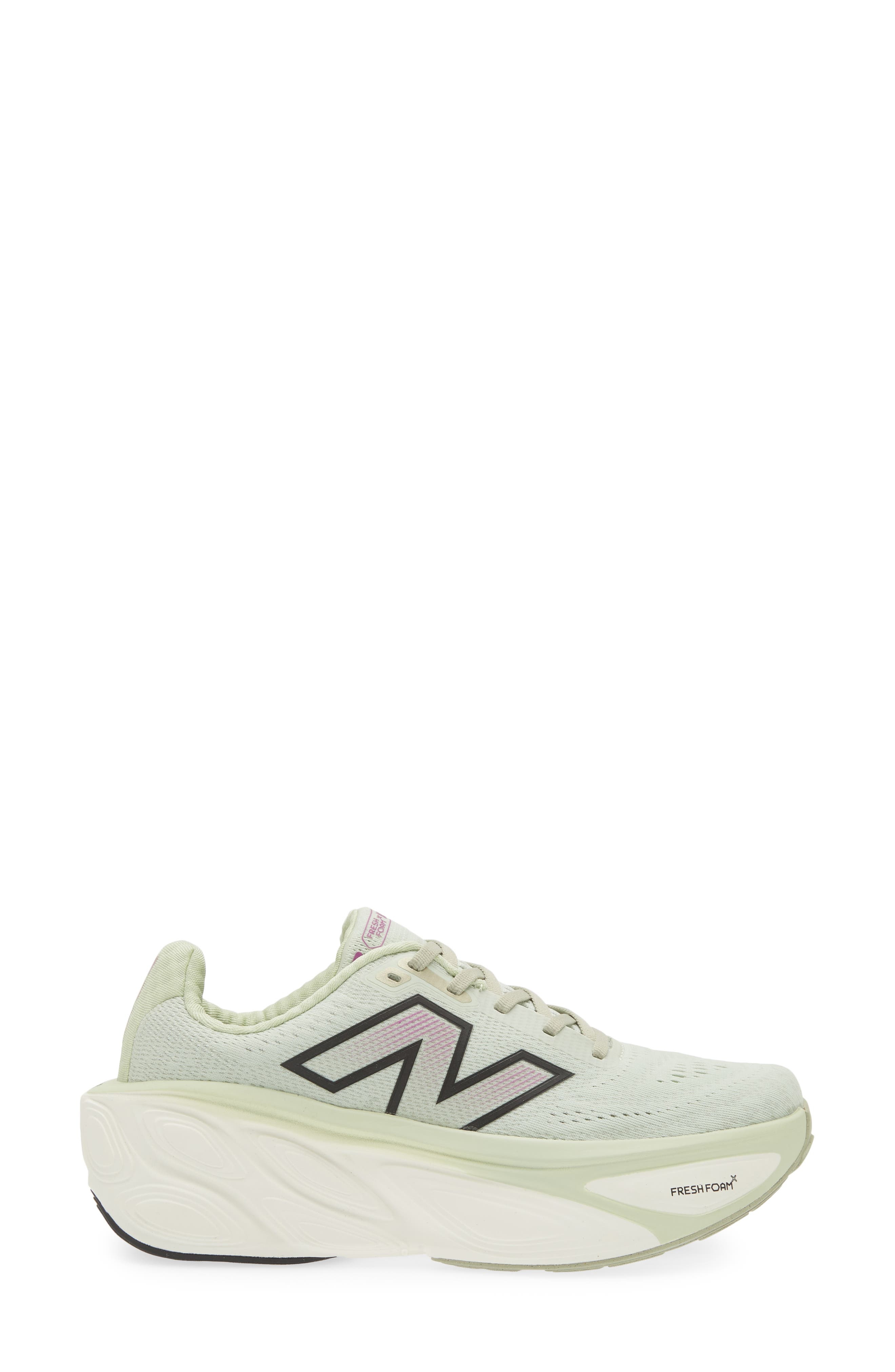 New Balance Fresh Foam X More v5 Running Shoe in Natural Mint/Purple Fuchsia at Nordstrom - 3