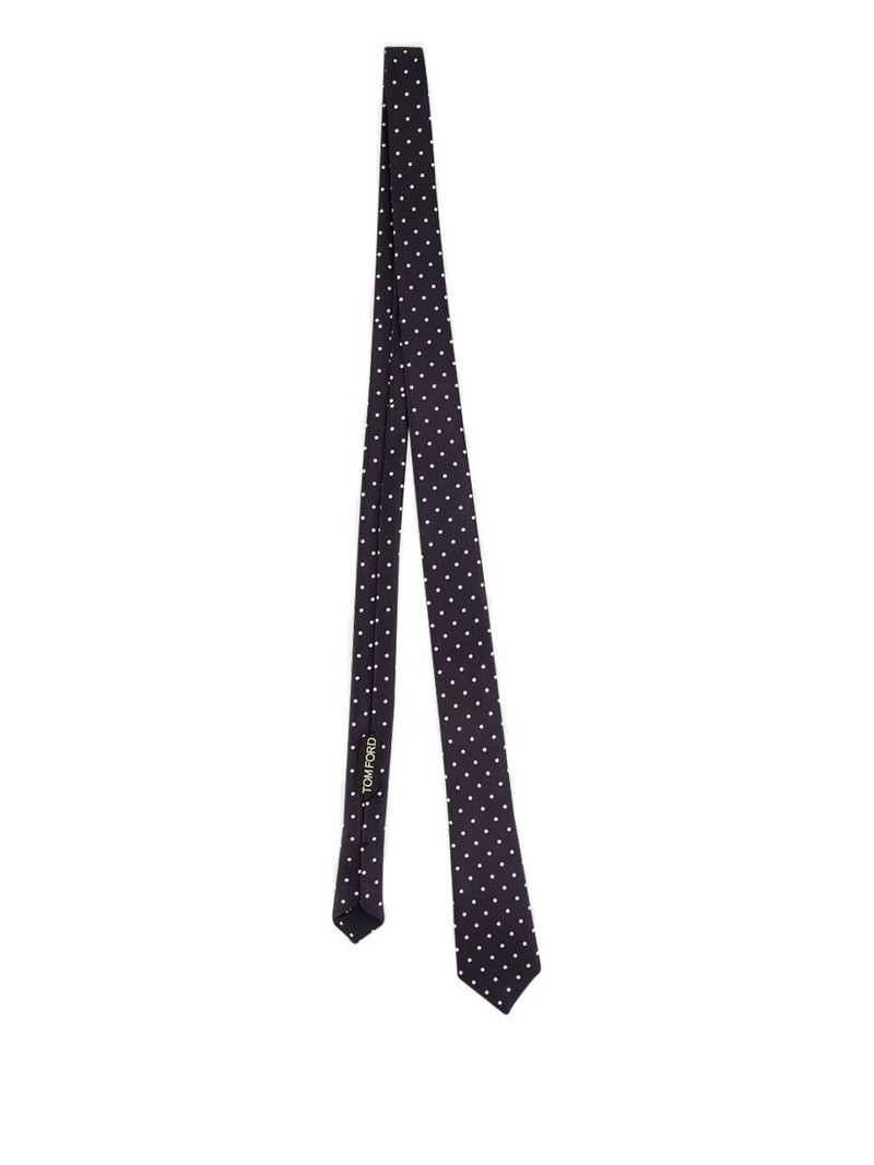 polka-dot silk tie 1