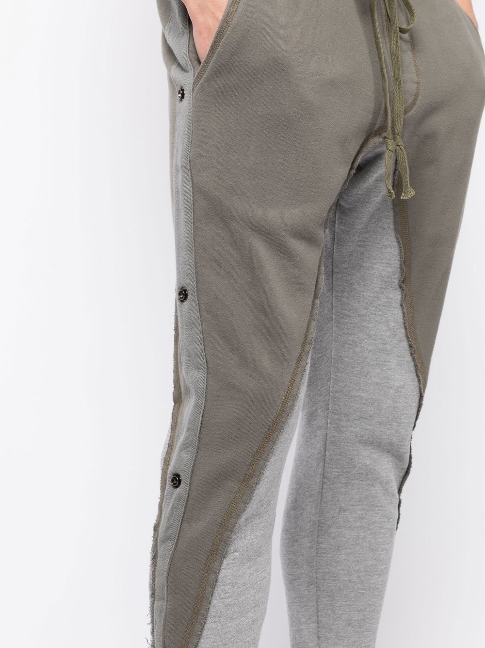 patchwork drawstring trousers - 5