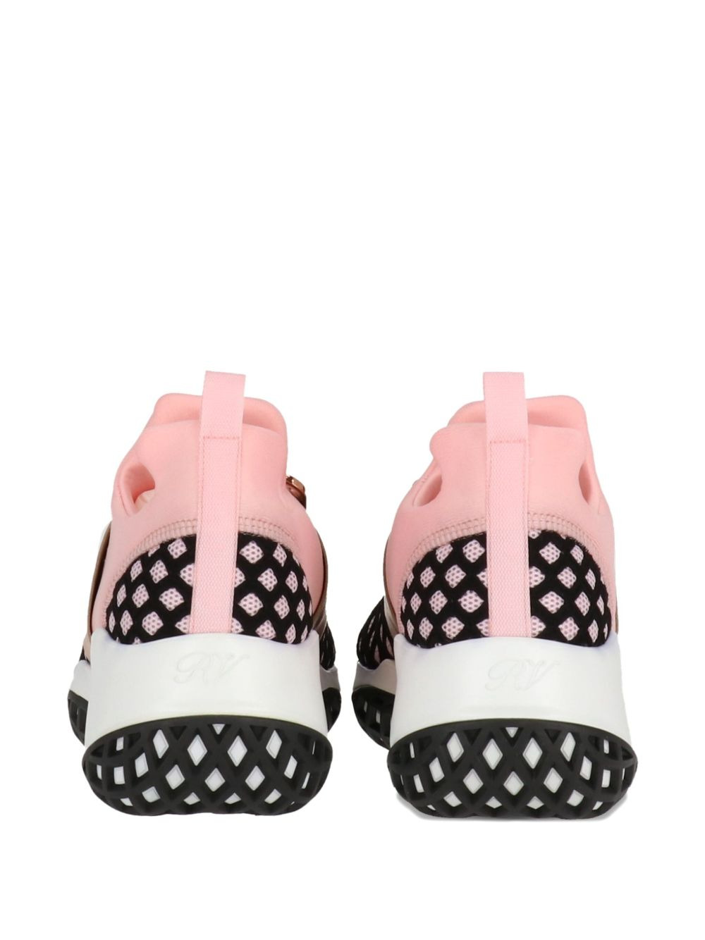buckle-fastening mesh trainers - 3