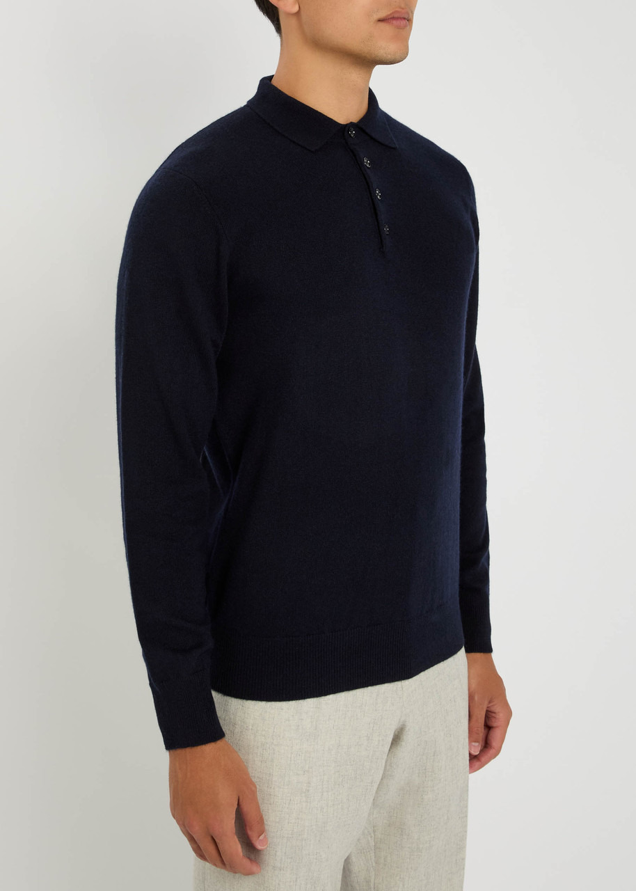 Allude Cashmere Polo Shirt - 3