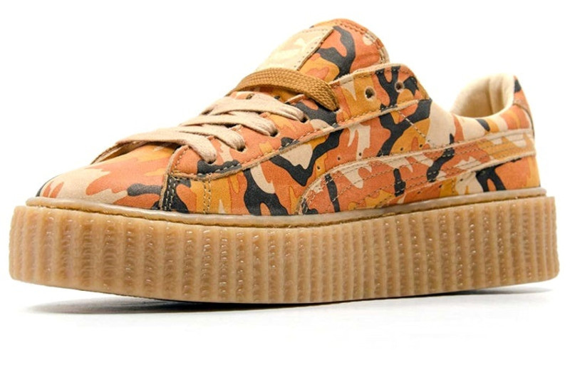 PUMA (WMNS) PUMA Fenty x Suede Creepers 'Orange Camo' 362341-01 outlook