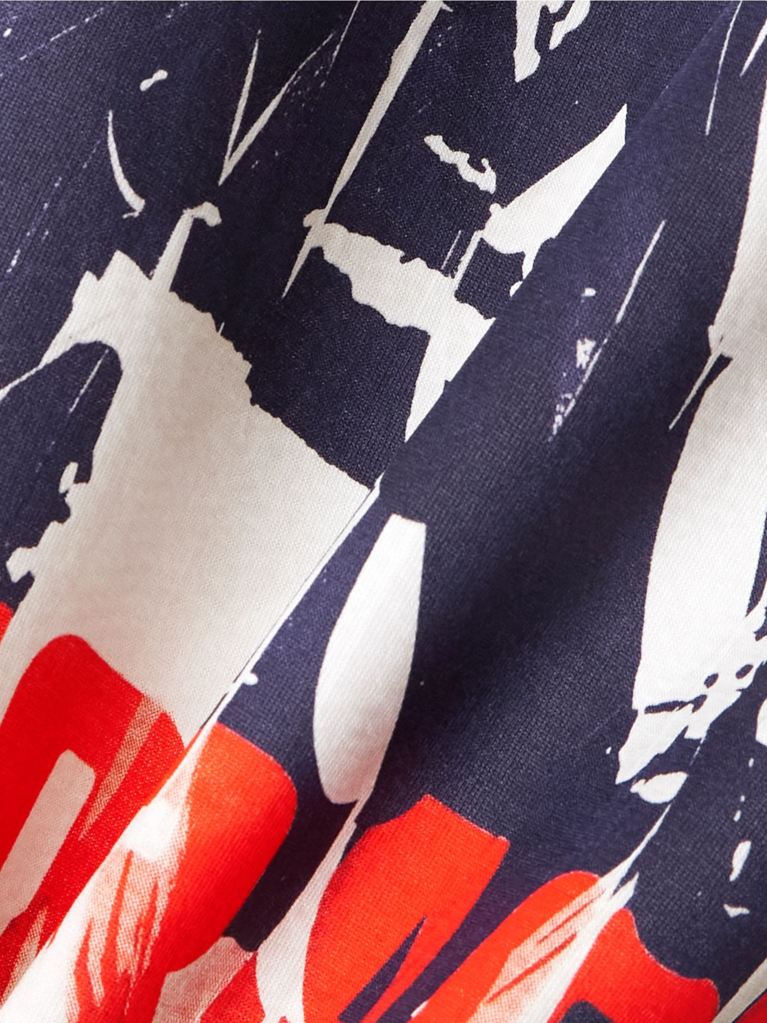 Printed cotton-blend jersey T-shirt White - 5
