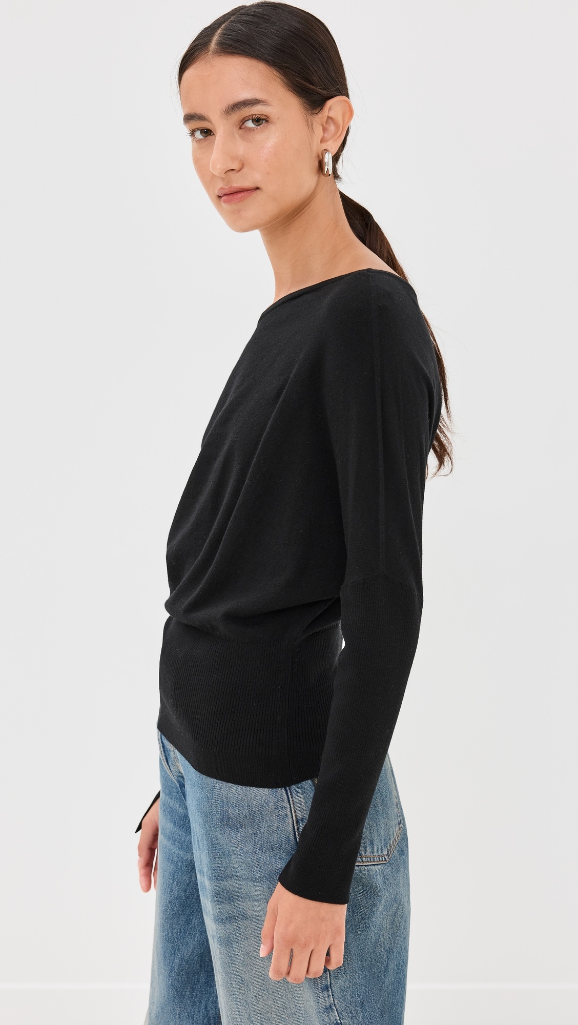 Lavina Draped Off Shoulder Sweater - 3