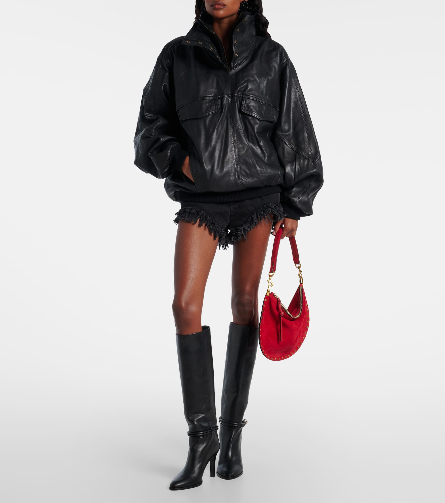 Ieva Button 90 leather knee-high boots - 3