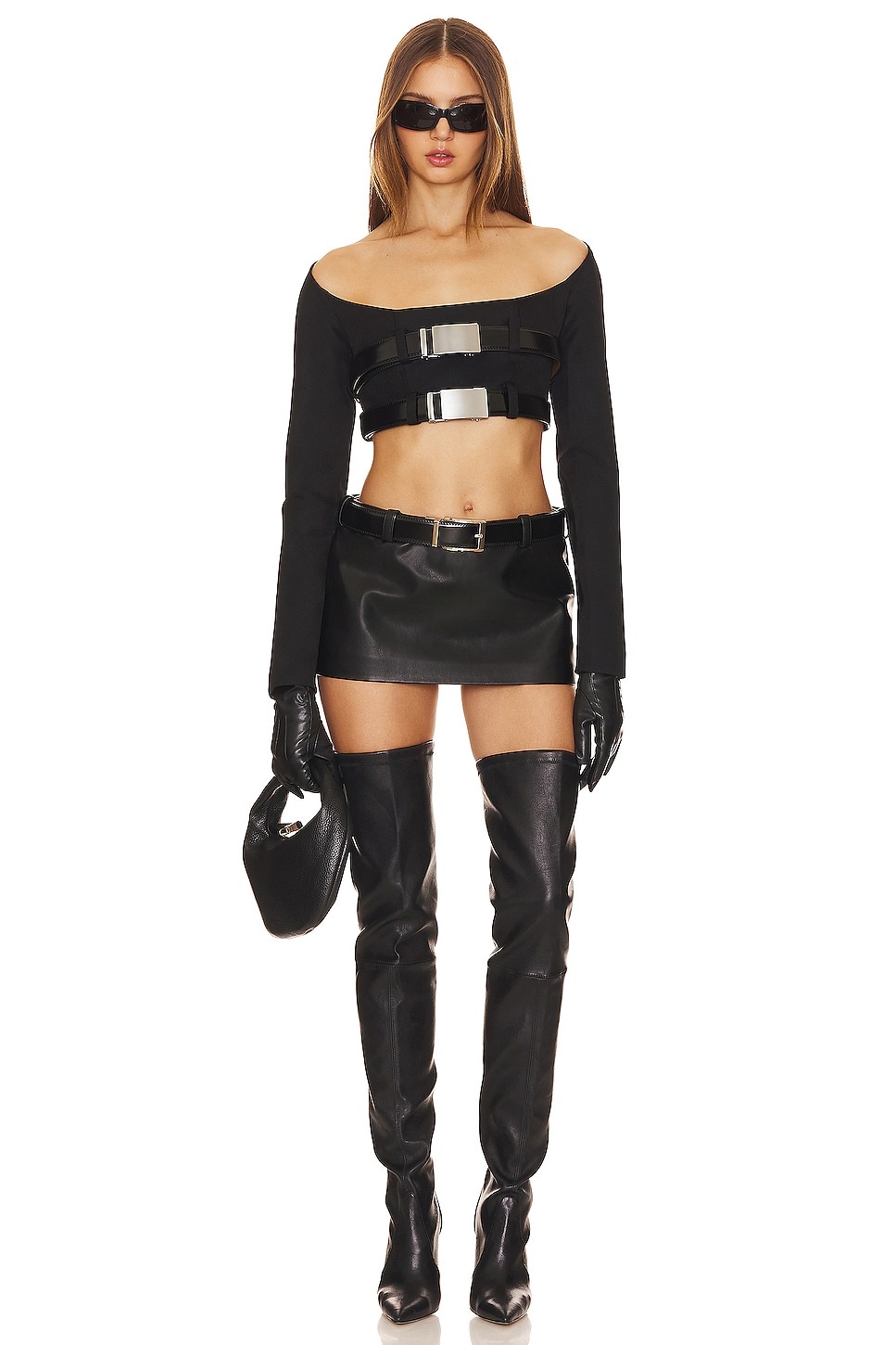 Twentythree Faux Leather Skirt - 4