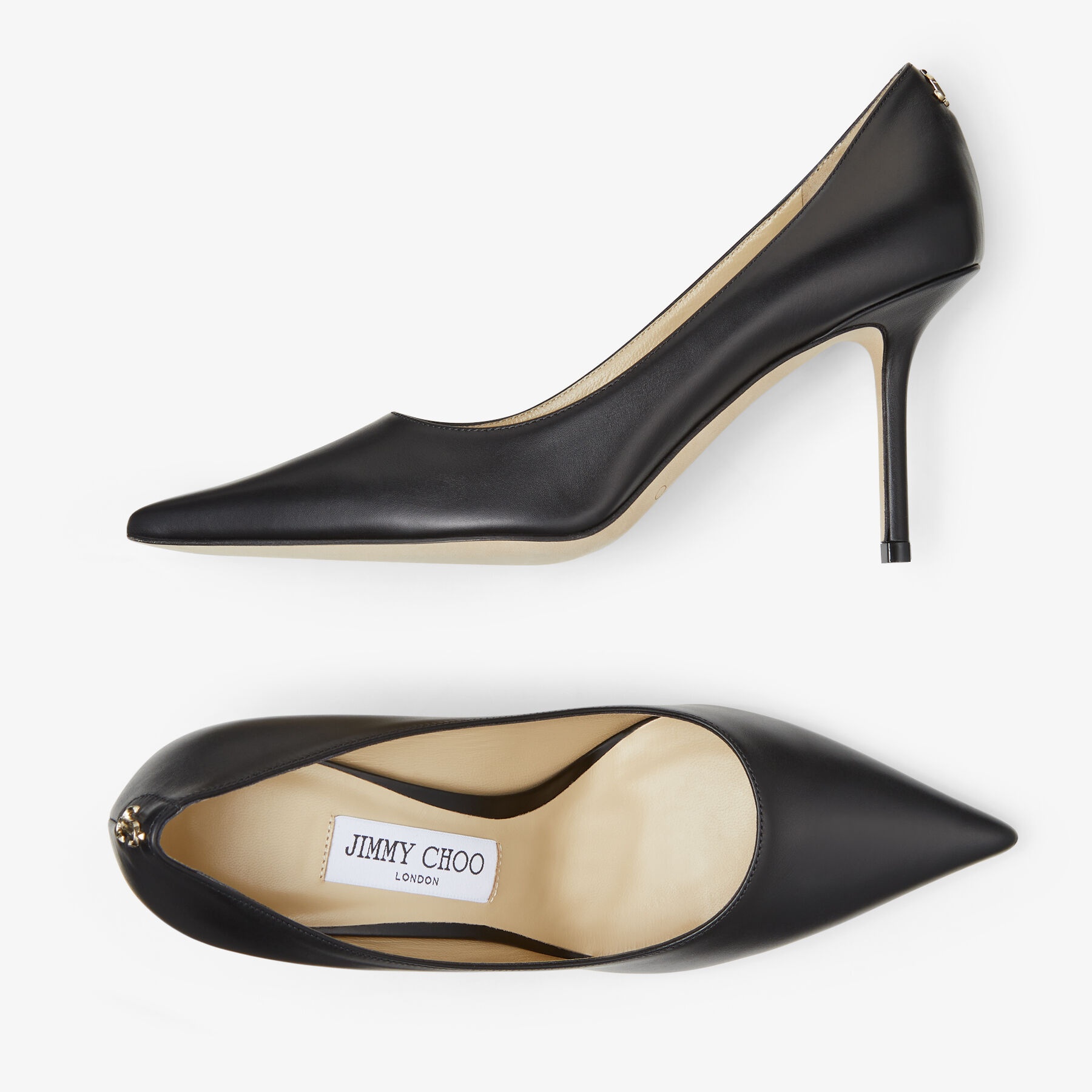 Love 85
Black Calf Leather Pumps with JC Emblem - 4