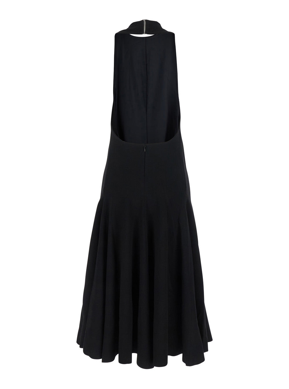 Jacquemus Women 'La Robe Favola' Black Long Dress With High American Neckline And Flared Design In T - 2