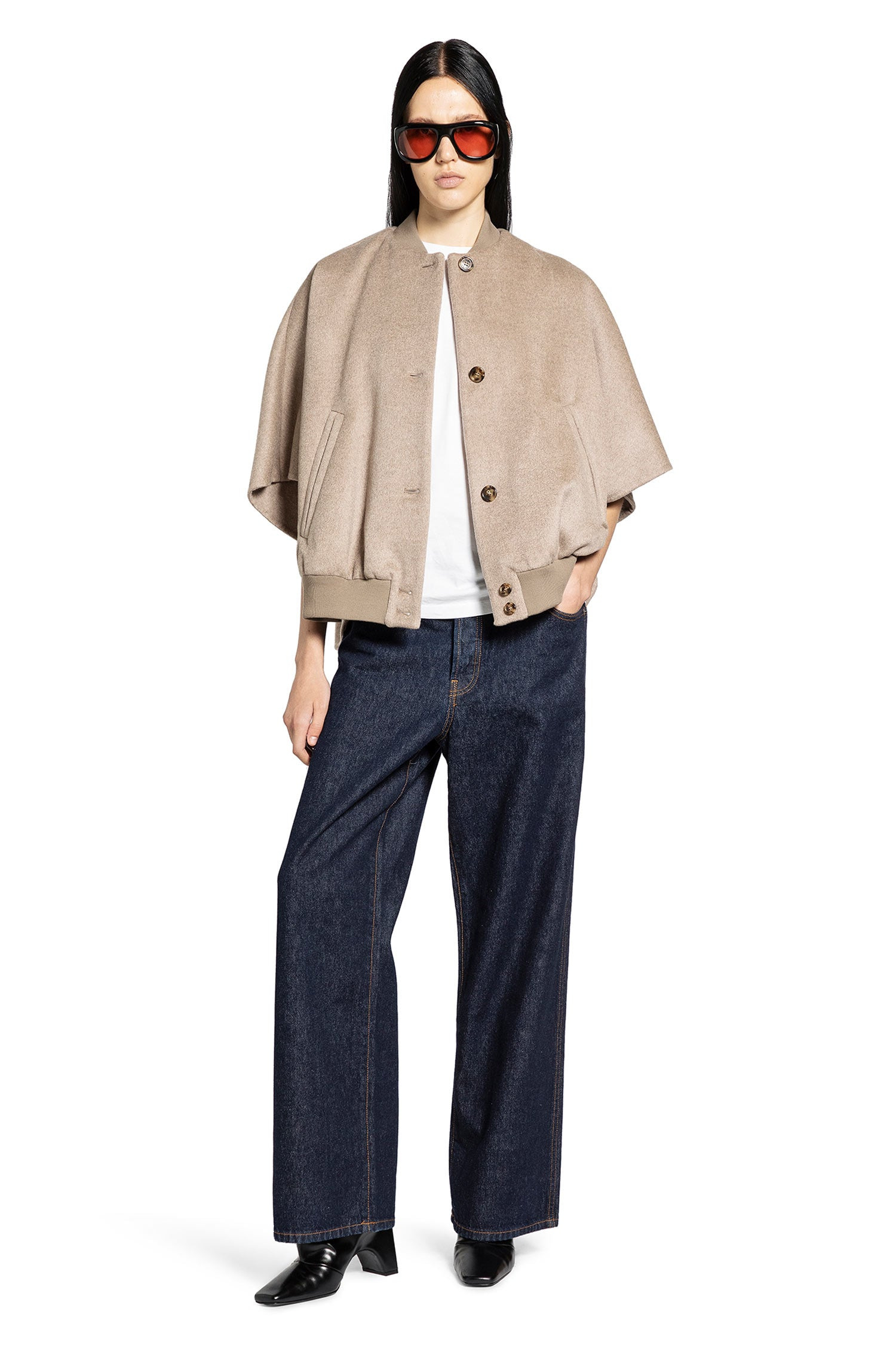 Lightweight Cashmere Cape - 5