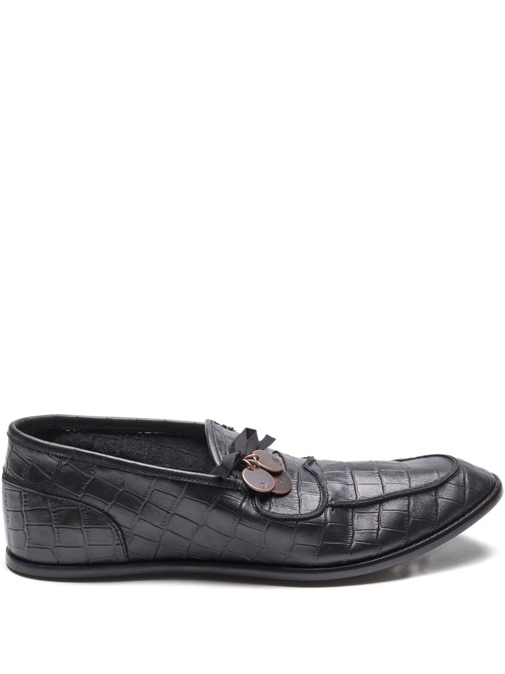 coin-embellished loafers - 1