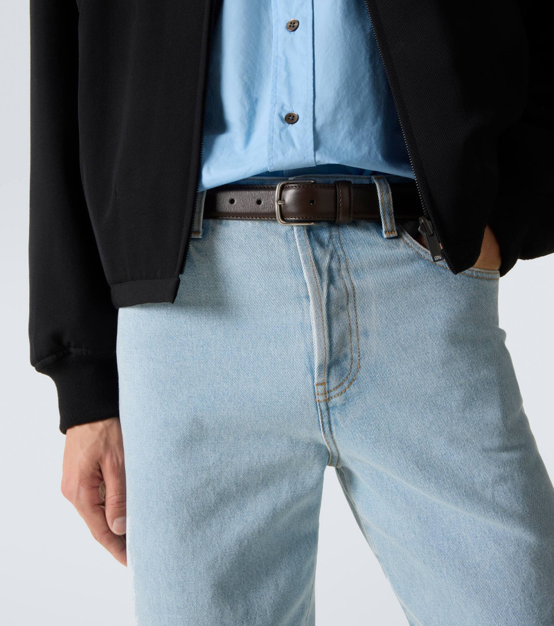 The Row Classic leather belt outlook