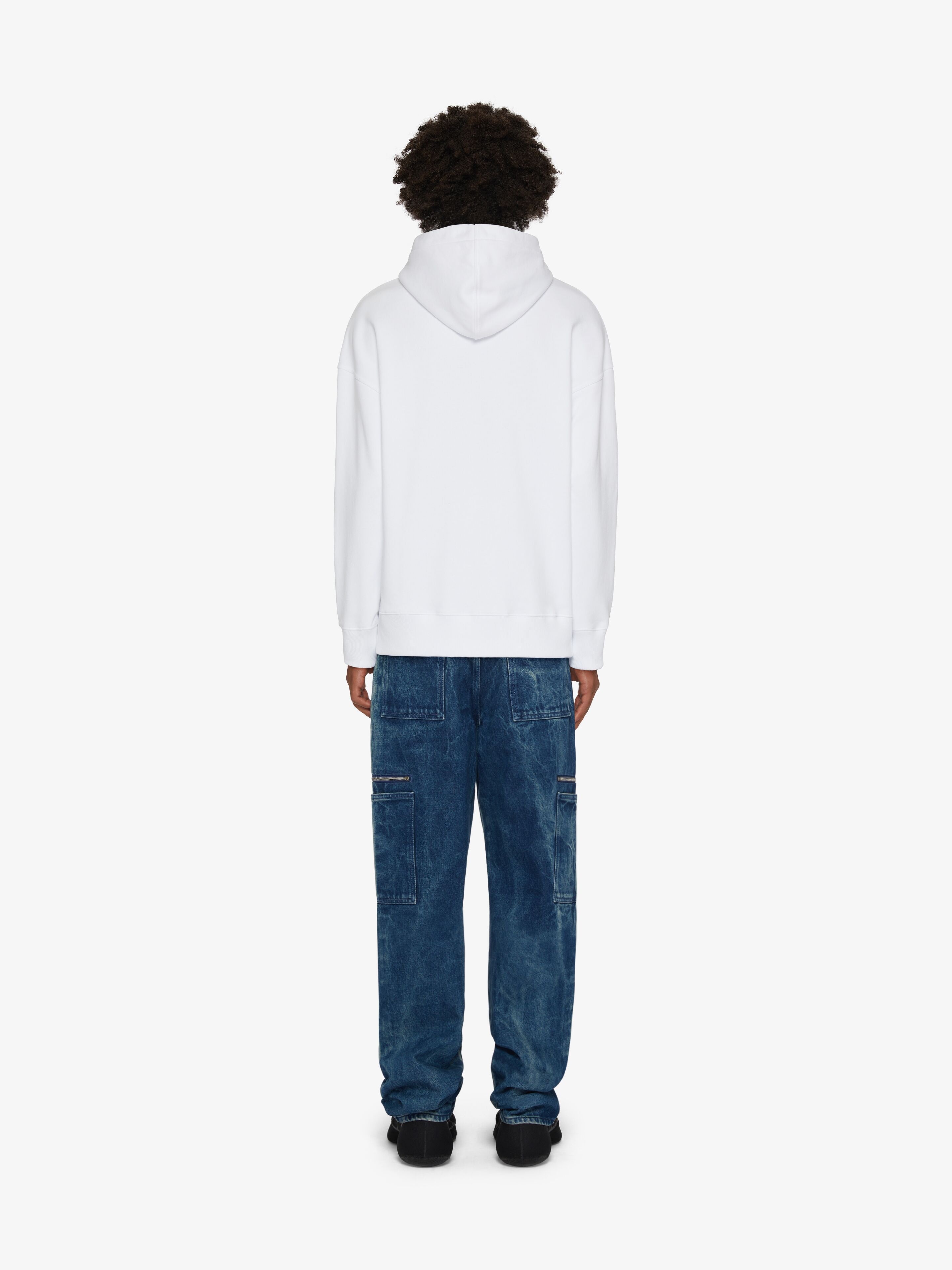GIVENCHY ARCHETYPE SLIM FIT HOODIE IN FLEECE - 4