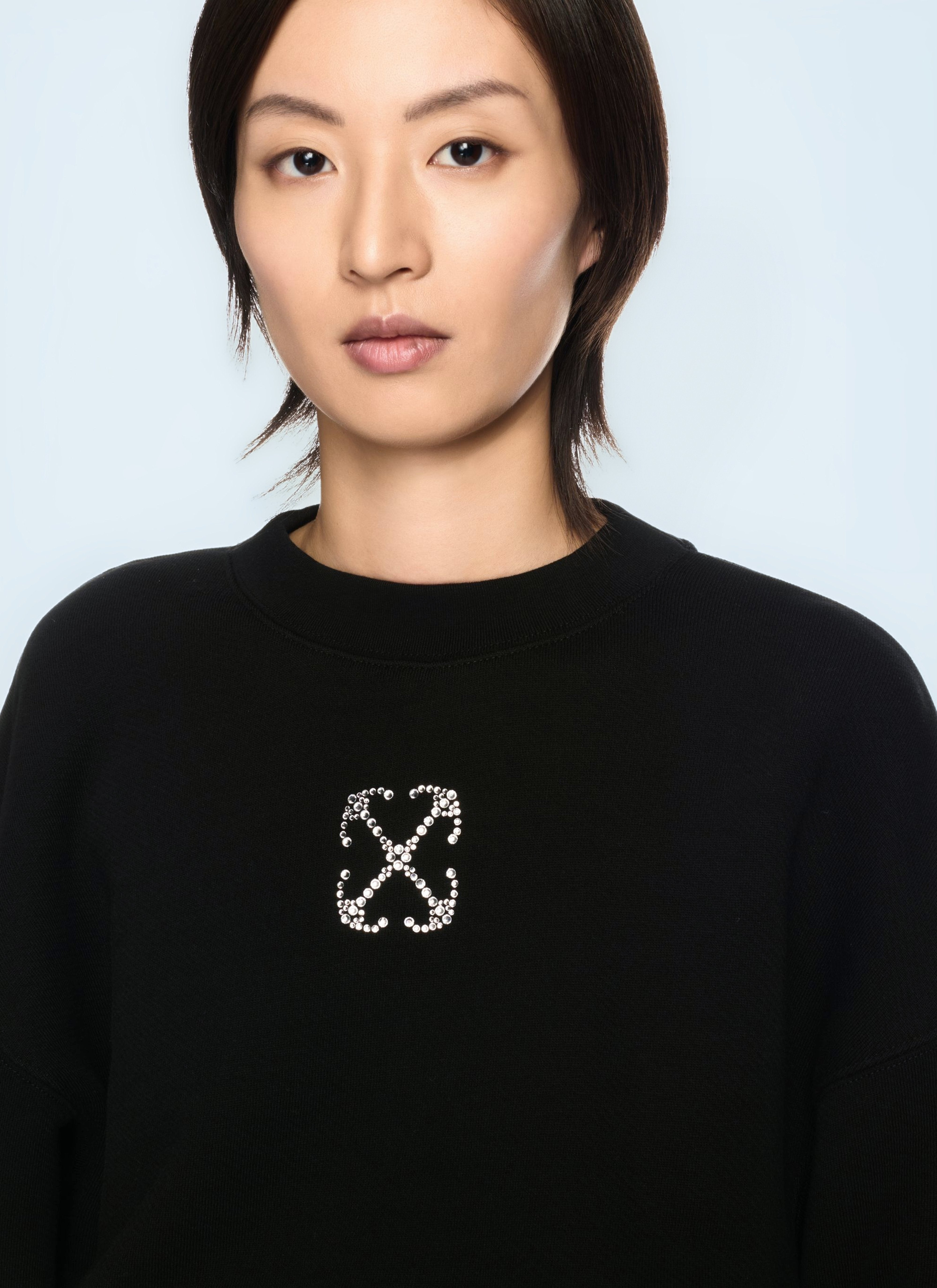 Off White Women Jewel Mini Arrow Crop Sweatshirt - 4