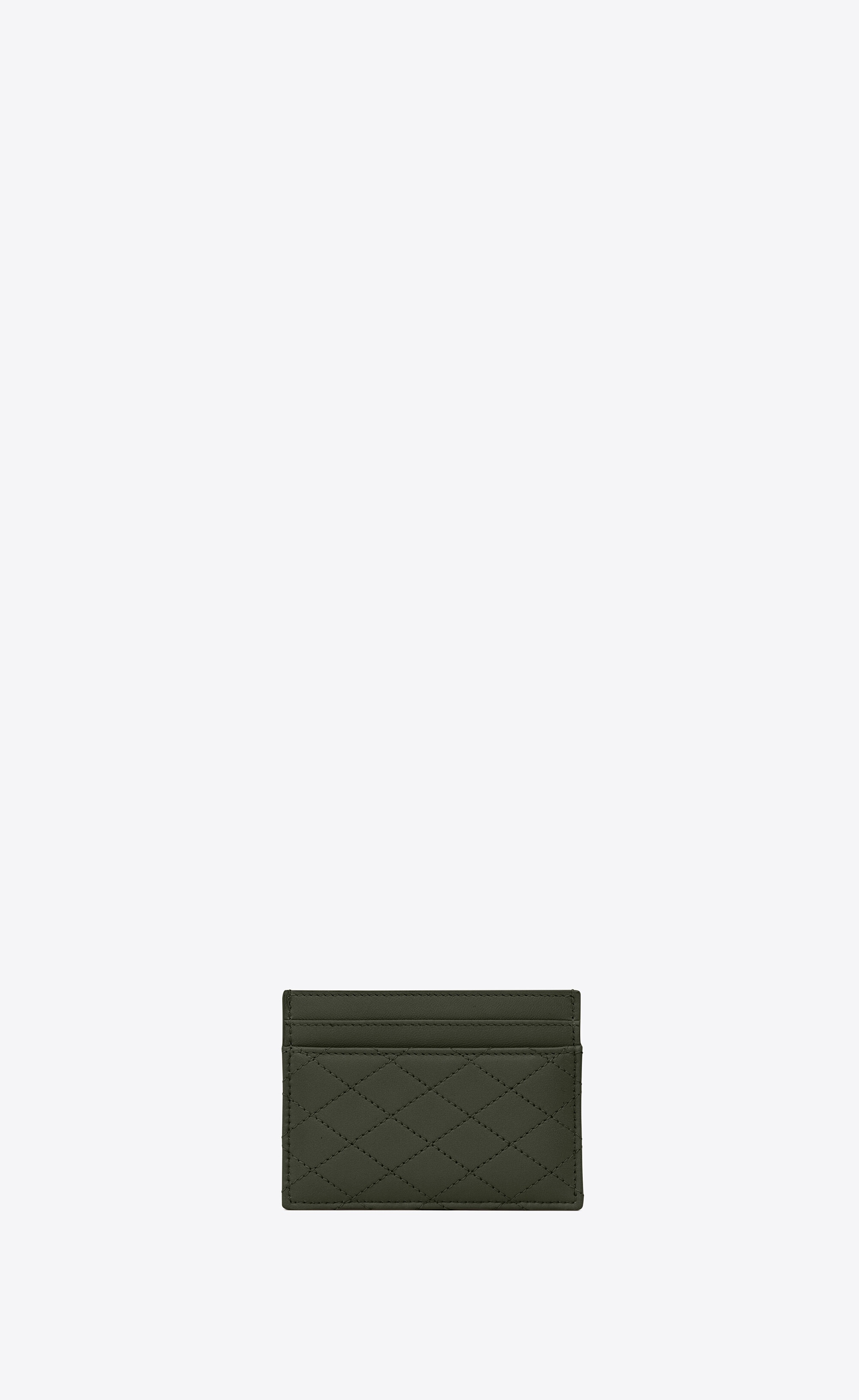 gaby card case in quilted lambskin - 2