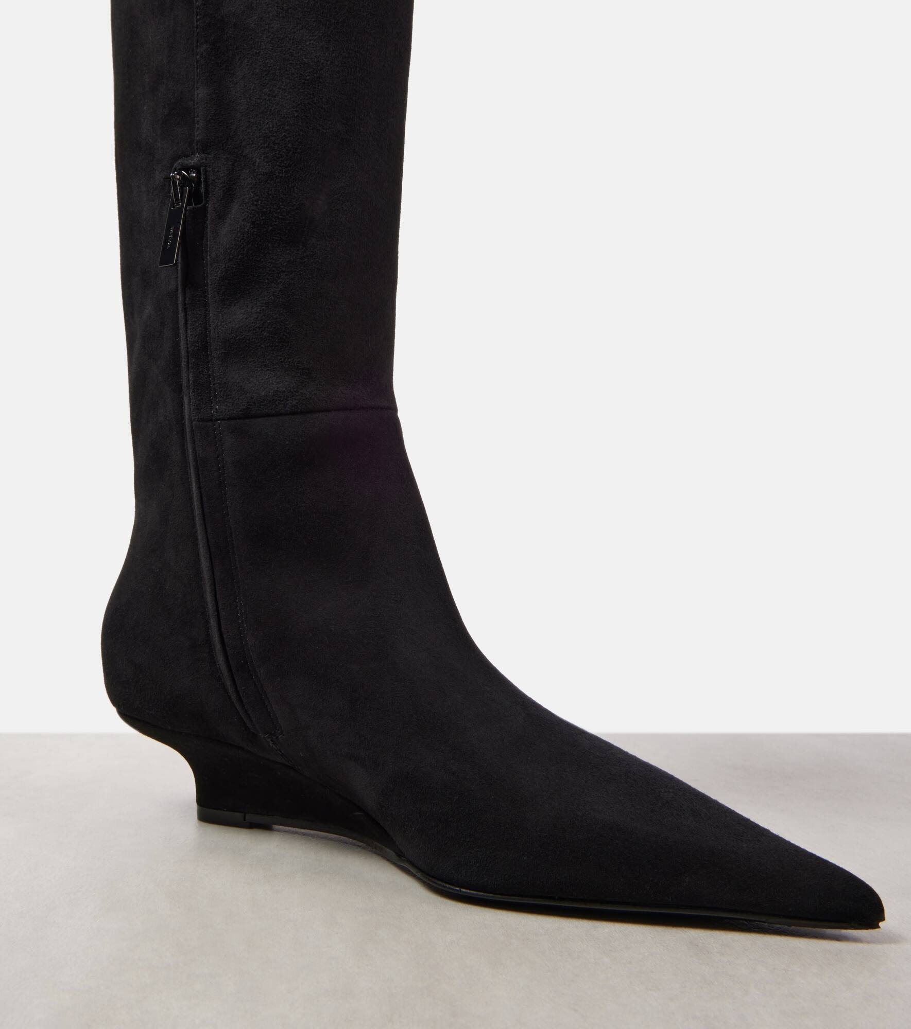 Sharp 40 suede knee-high boots - 5