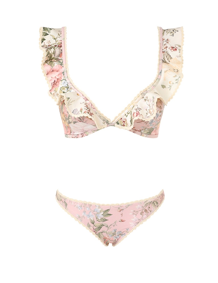 WAVERLY CROCHET FRILL BIKINI - 1