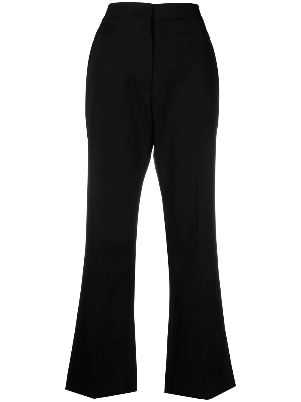 high-waisted cropped trousers - 1