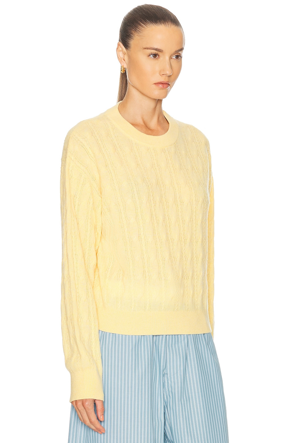 Cable Collegiate Crew Sweater - 2