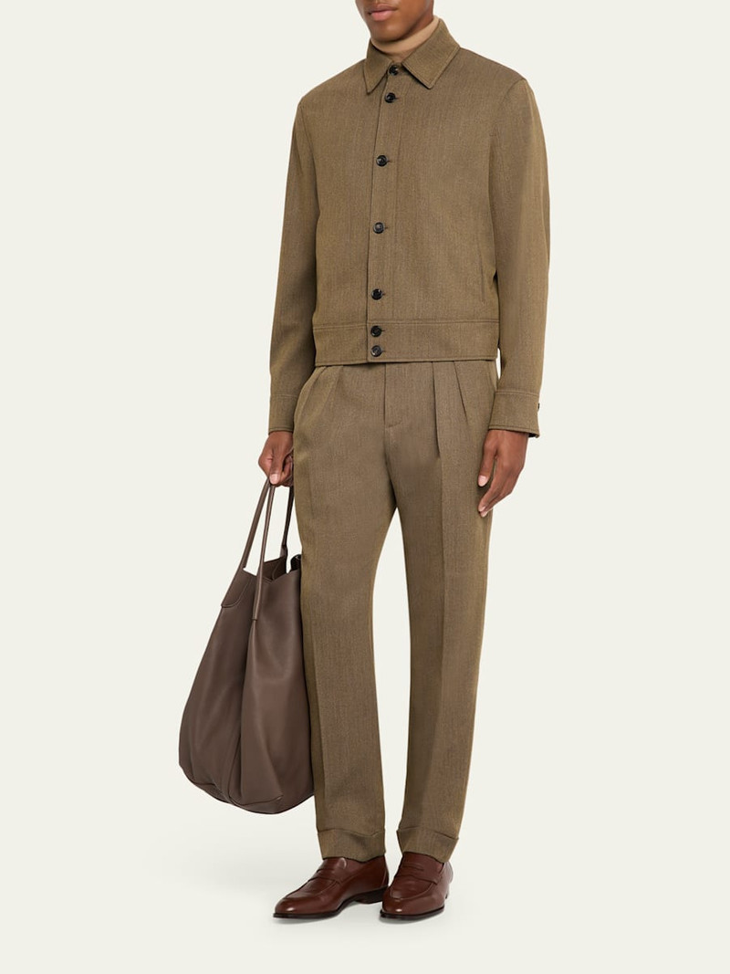 Loro Piana Bale Leather Hobo Bag outlook