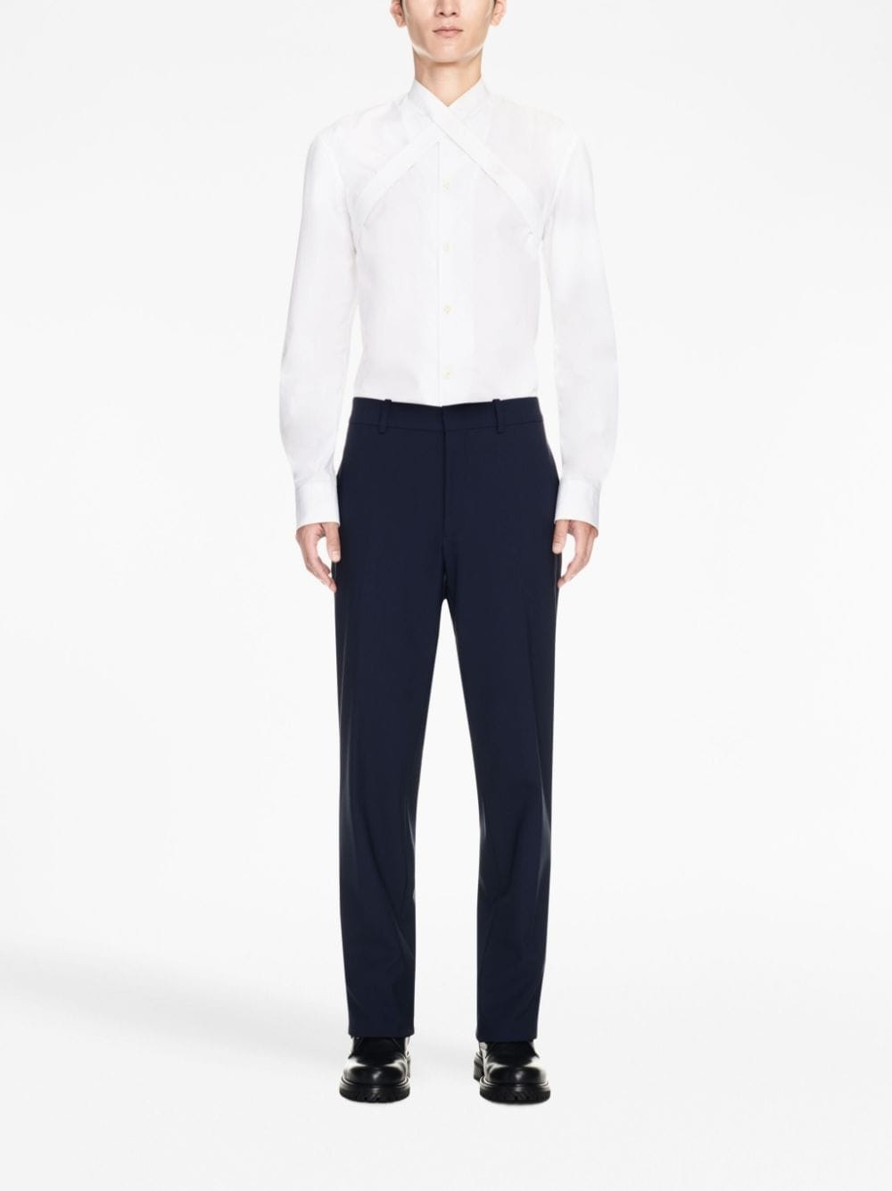 mid-rise tailored trousers - 2