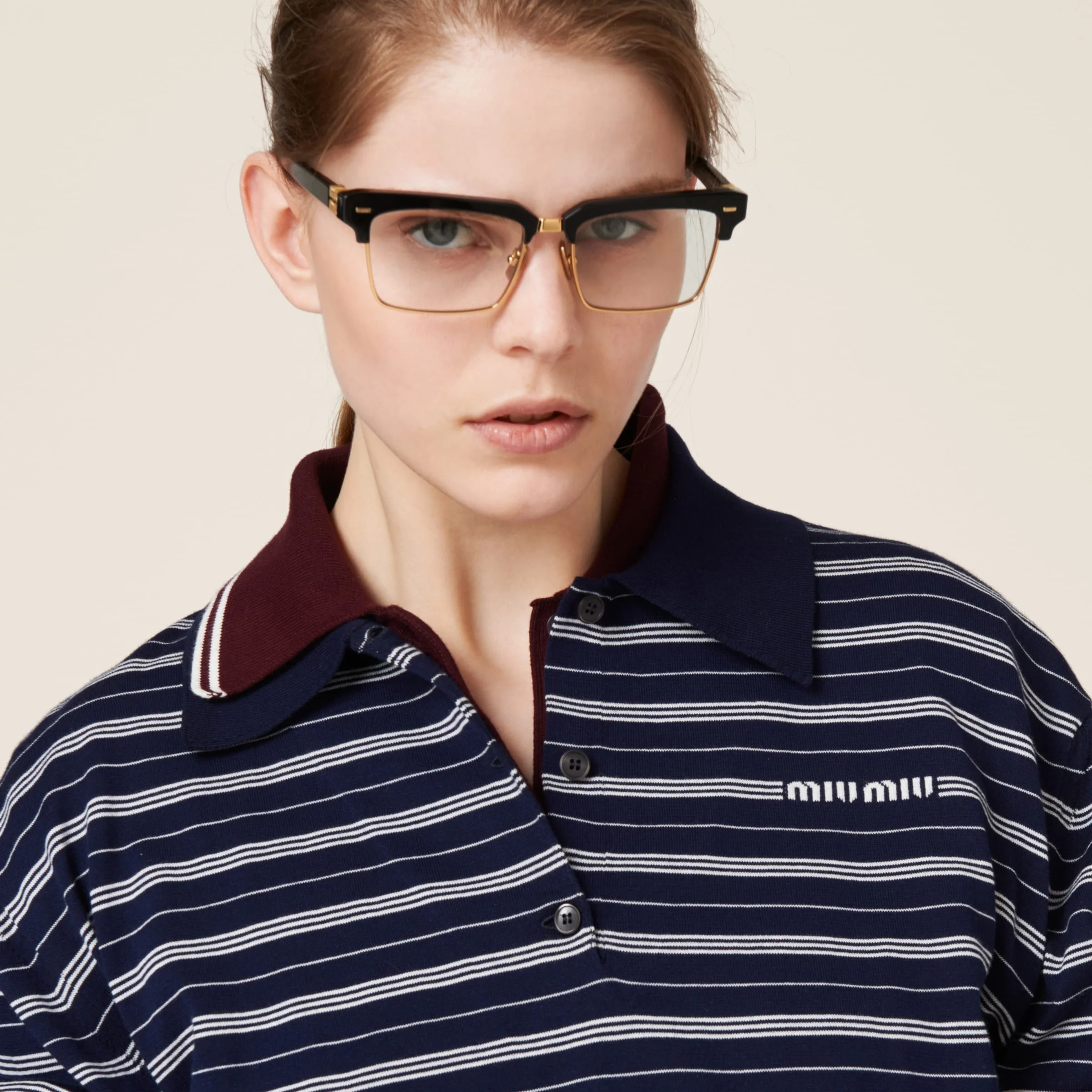 Miu Miu Cotton jersey polo shirt | REVERSIBLE