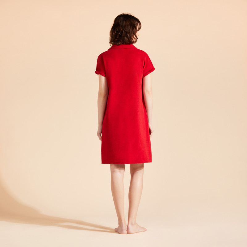 Women Polo Dress Solid 4