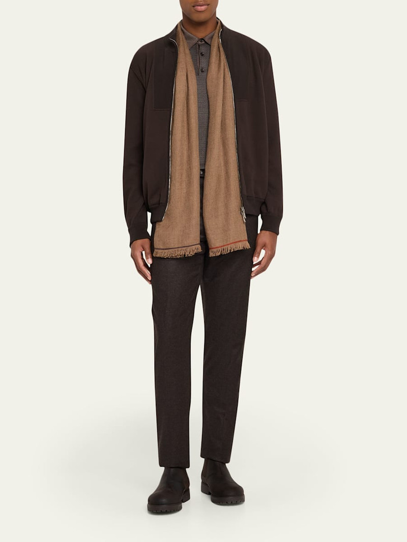 Loro Piana Men's Four In Hand Cashmere Scarf outlook