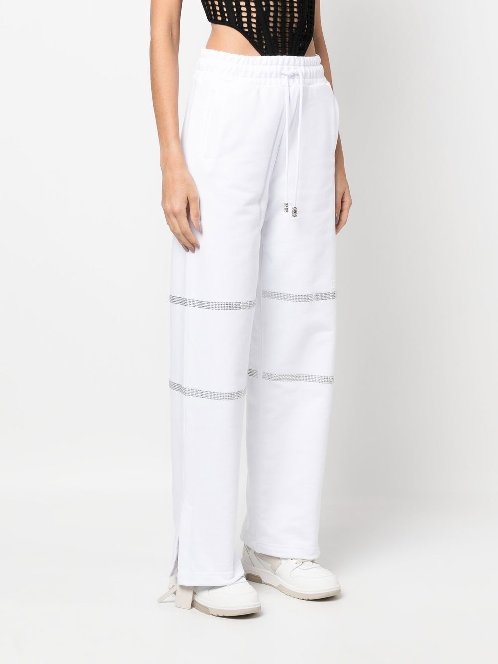 crystal-embellished track pants - 3