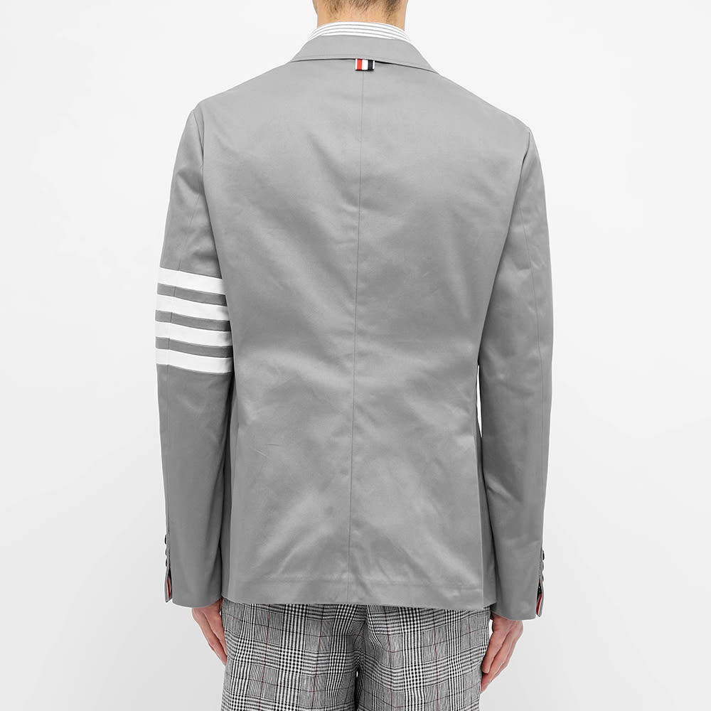 Thom Browne Unconstructed Twill Arm Stripe Blazer - 6