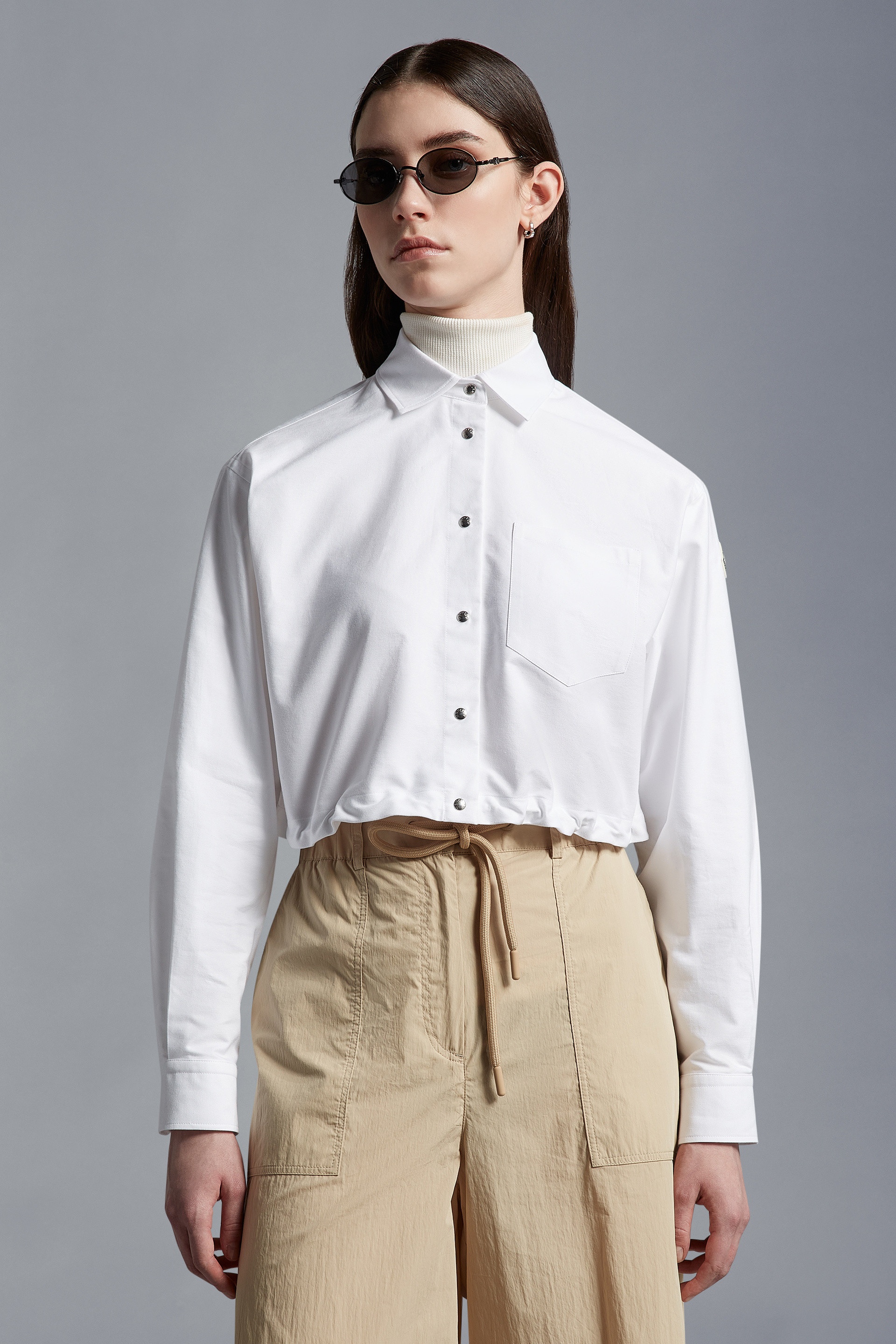 Cropped Cotton Shirt - 2