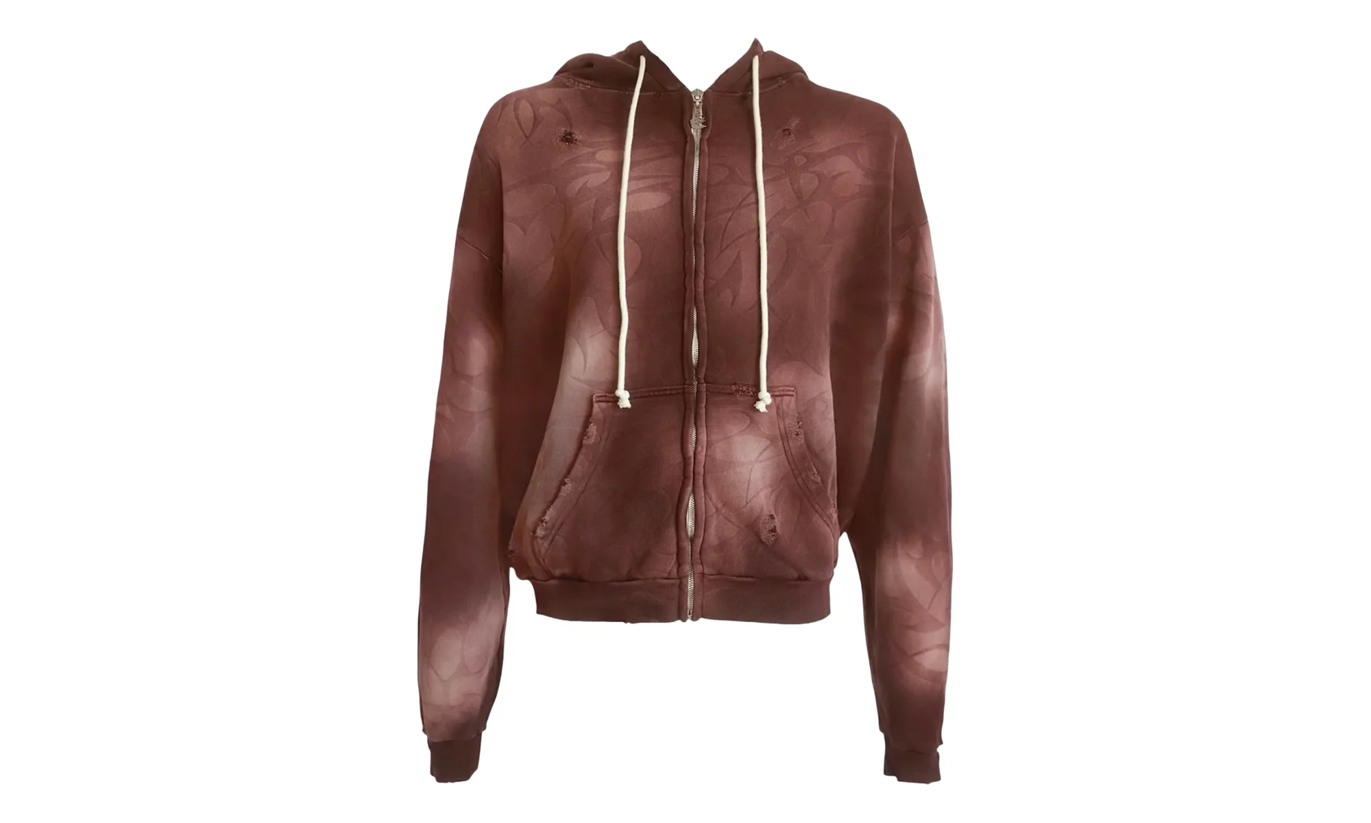 Tribal Zip-Up Hoodie "Brown" HSR128 - 1