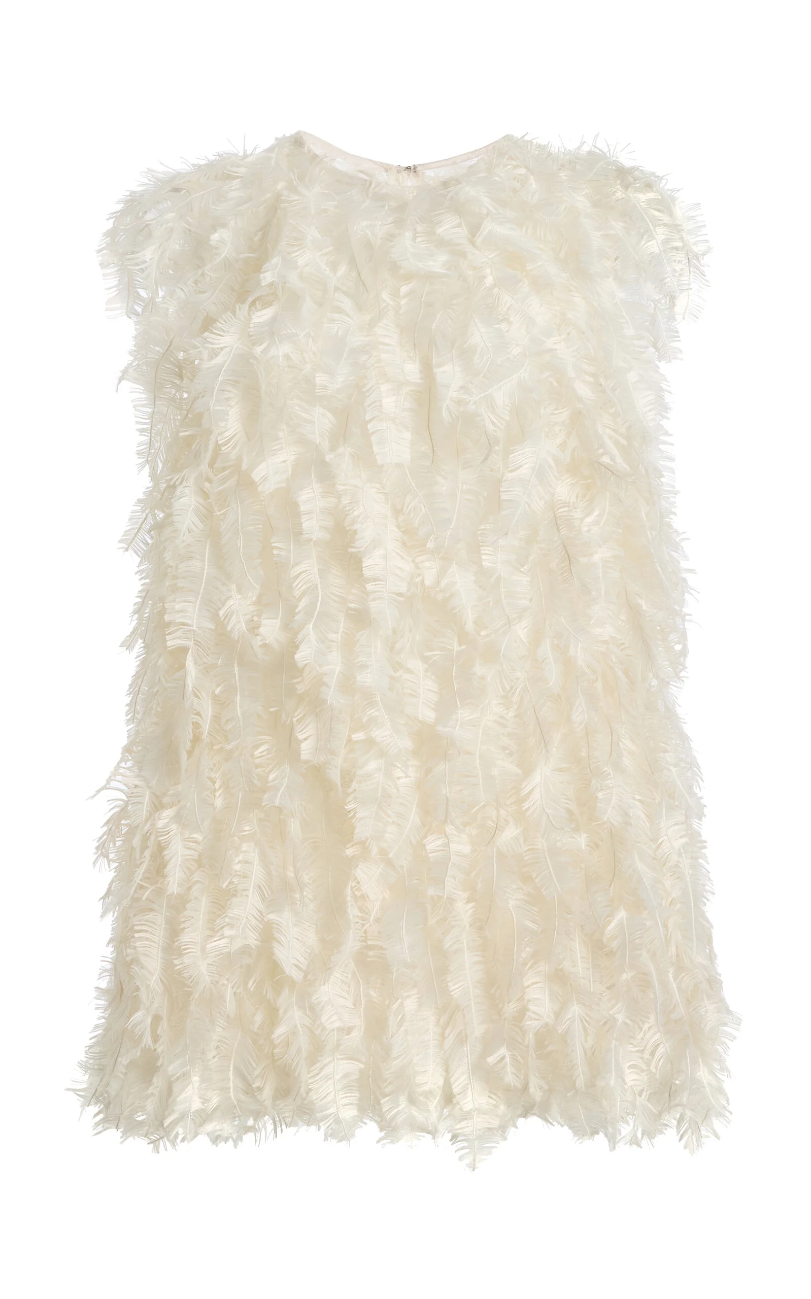 Fei Feather-Embellished Top white - 1