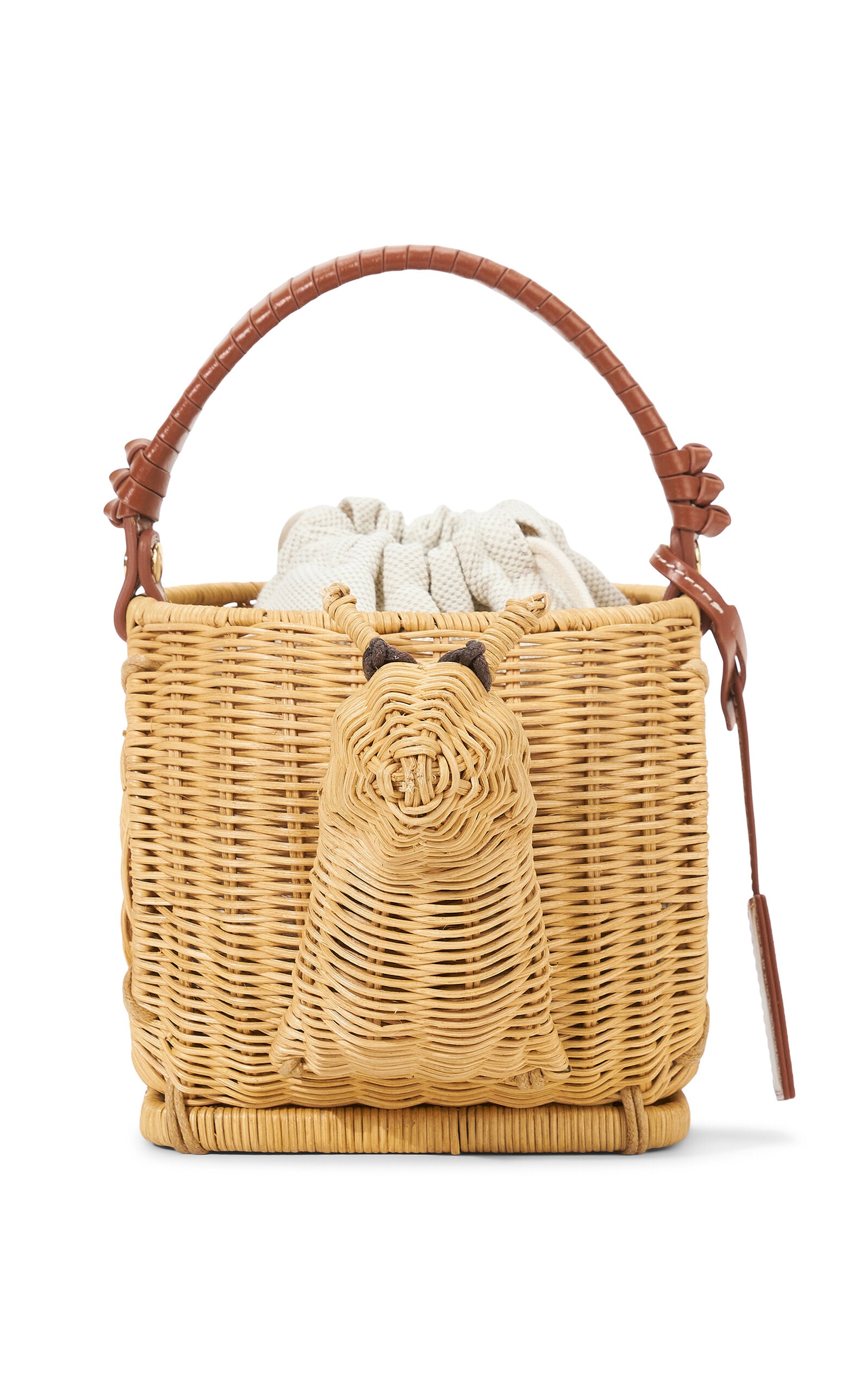 Escargot Wicker Basket Bag neutral - 4