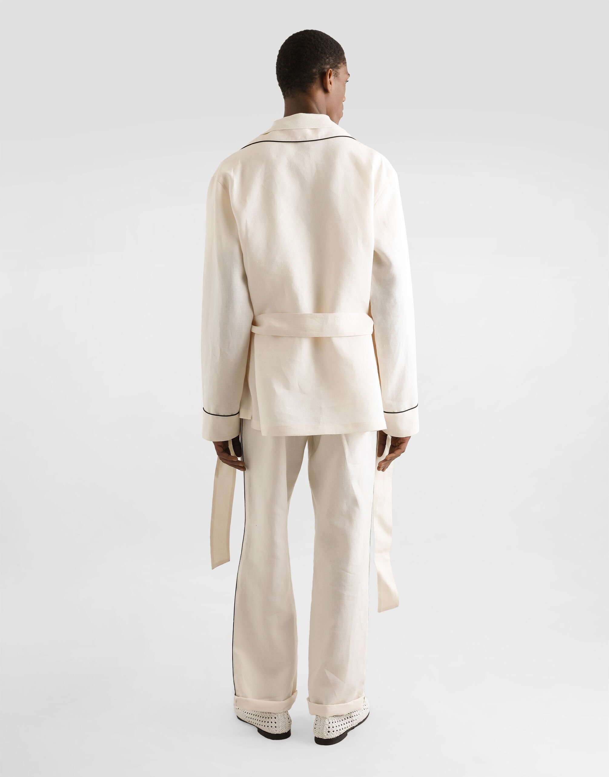 Linen fabric pajama pants - 3