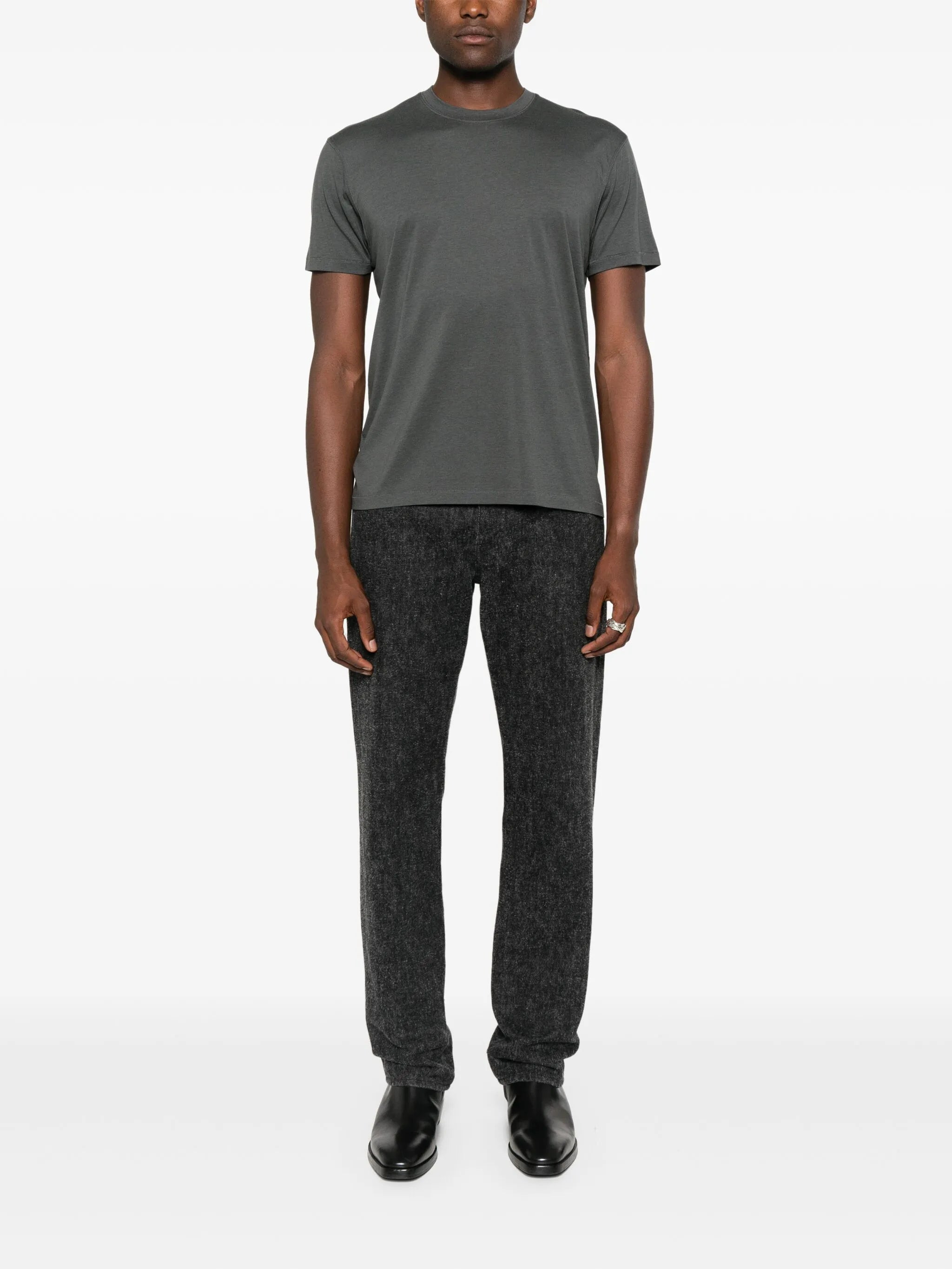 mélange-effect t-shirt - 2