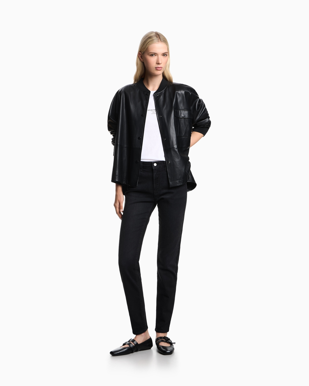 J20 HIGH-WAISTED SUPER-SKINNY LEG JEANS IN A WORN-LOOK STRETCH DENIM - 2
