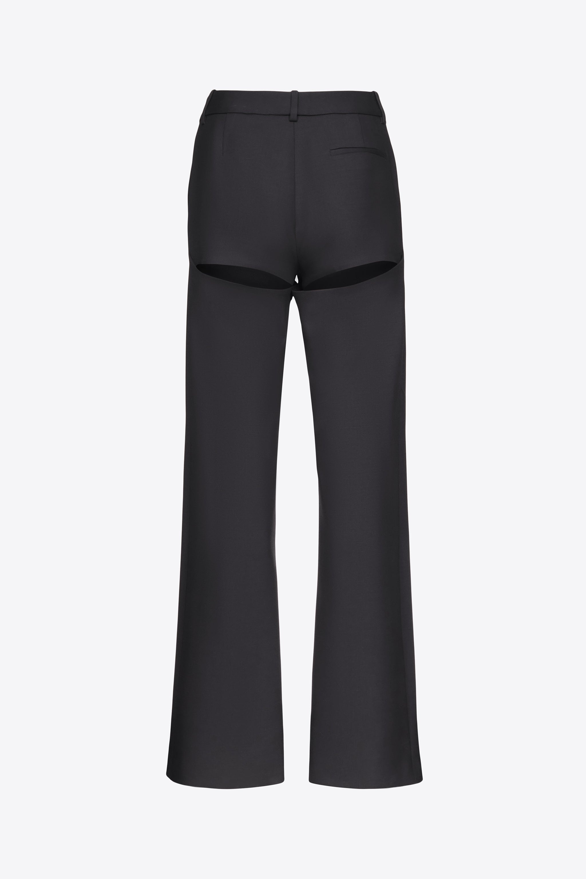 CRYSTAL BUTTON SLIT TROUSER - 2