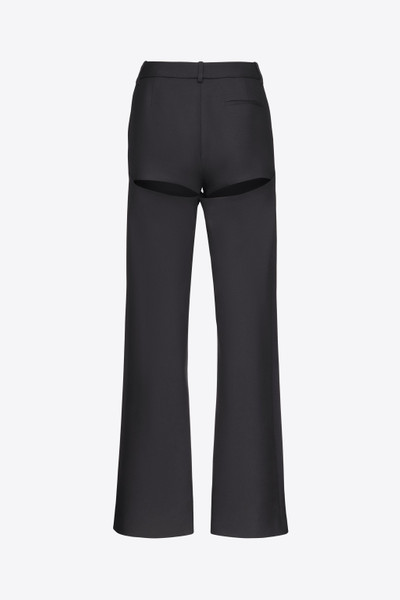 AREA CRYSTAL BUTTON SLIT TROUSER outlook