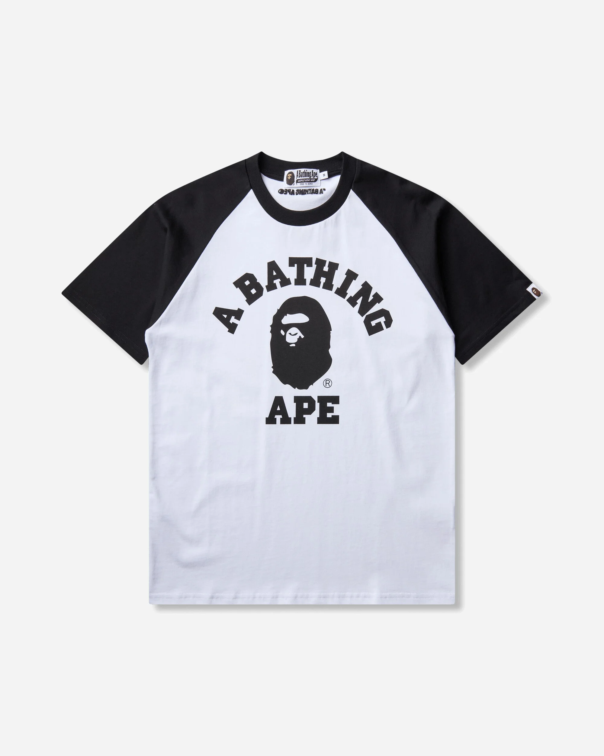 Men's College Raglan Relaxed Fit T-Shirt Black - 1