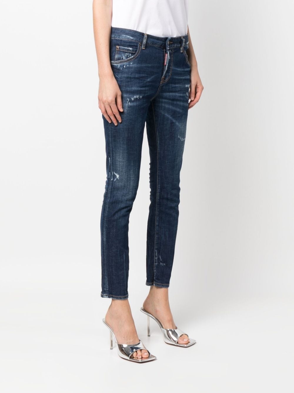 mid-rise skinny jeans - 3