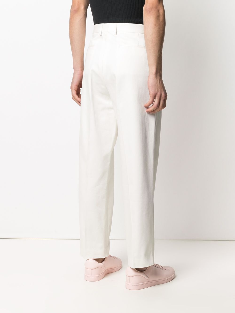 mid-rise straight-leg trousers - 4