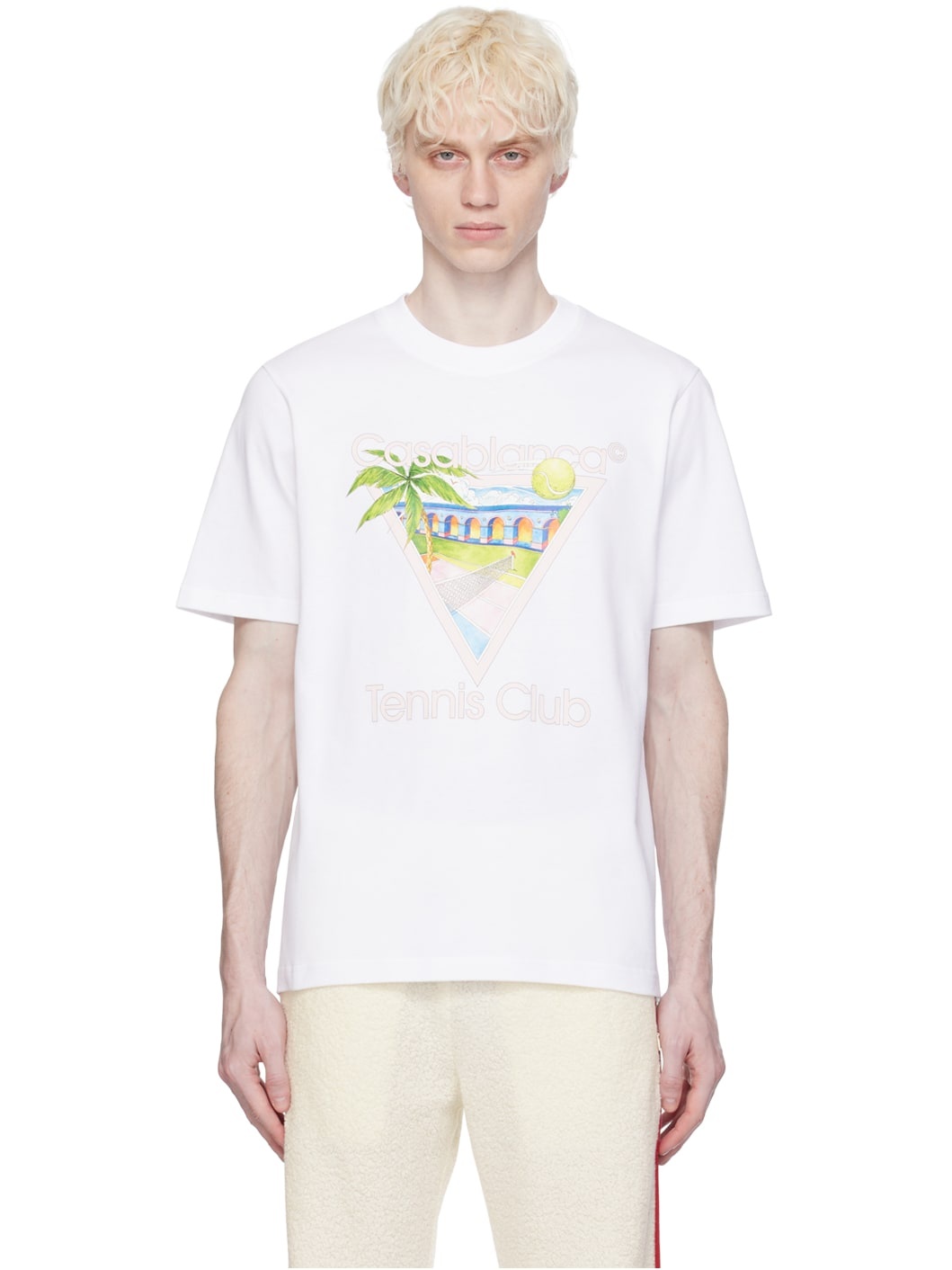 White 'Tennis Club' Icon T-Shirt - 1