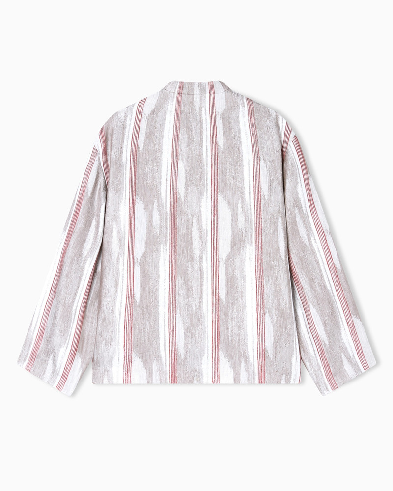 JACQUARD LINEN AND VISCOSE JACKET 3