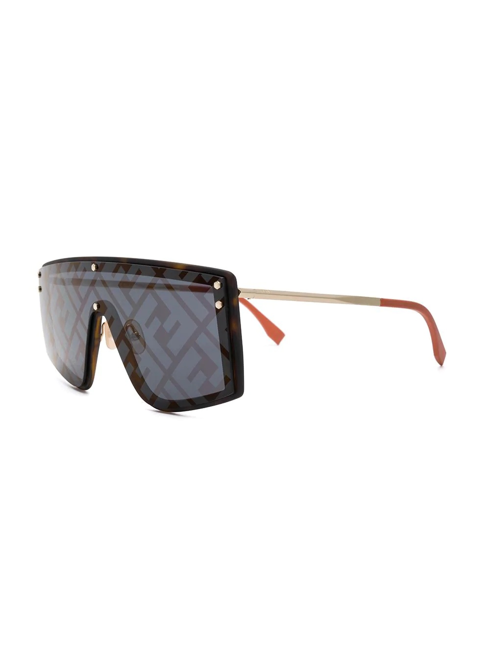 monogram print sunglasses - 2